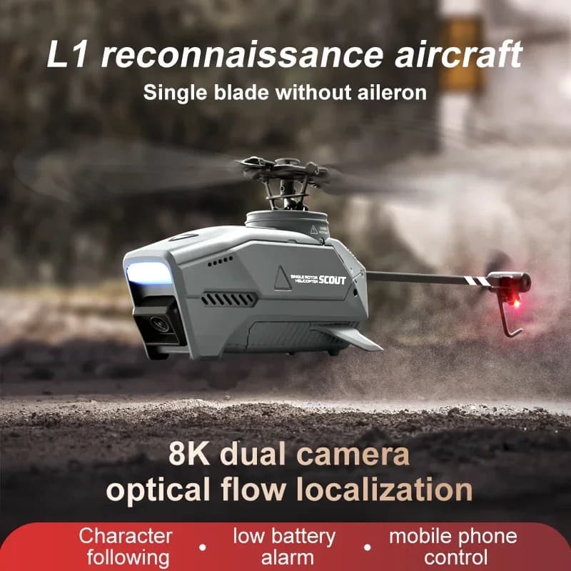 Nuovo 4D-L1 Spy Drone Professionale Doppia Fotocamera Flusso Ottico Cintura a 4 Vie Singola Lama Aileron Fotografia Evitamento Ostacoli Dron Giocattolo