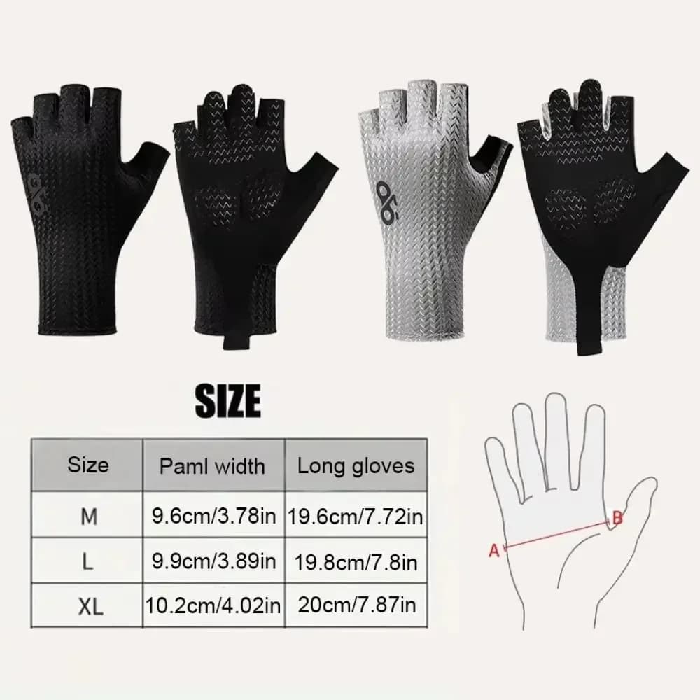 Summer Breathable Cycling Gloves Shockproof Anti-Slip Half Finger Gloves Wear-Resistant Motorcycle Glove Outdoor Sports
