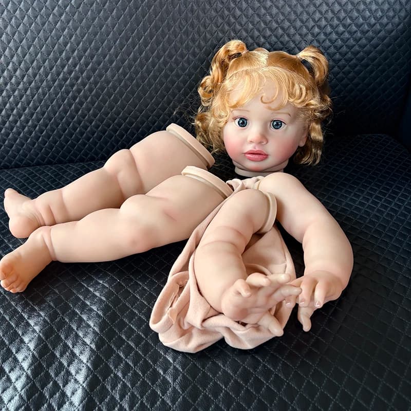 Kit Bambola Reborn from 25 Pollici Pippa with Many Vene Detailed, Doll Parts Made in Hand, Kit Muñecas Bebé Reborn