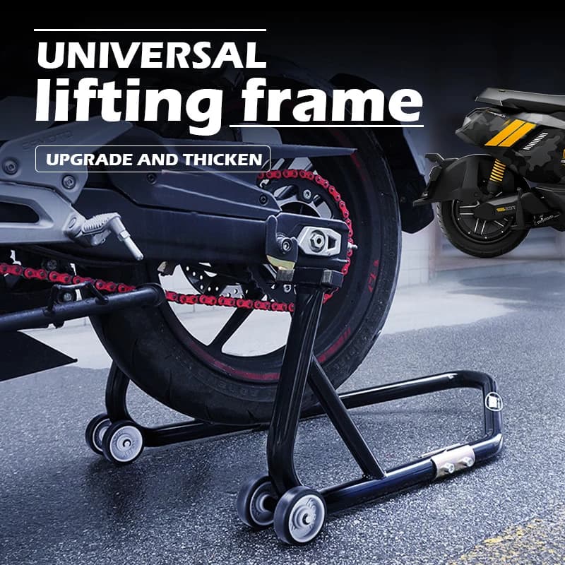 Complete set of supports for front and rear wheels for motorcycle, wheel stand, car wheel support, tyre support frame, tyre repair tool