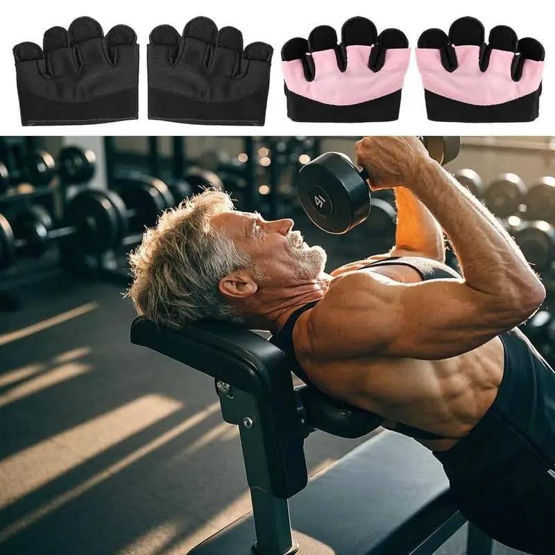 Guanti da allenamento Guanti da allenamento mezze dita antiscivolo per palestra Forniture per allenamento traspiranti Protezione per le mani portatile per uomo donna