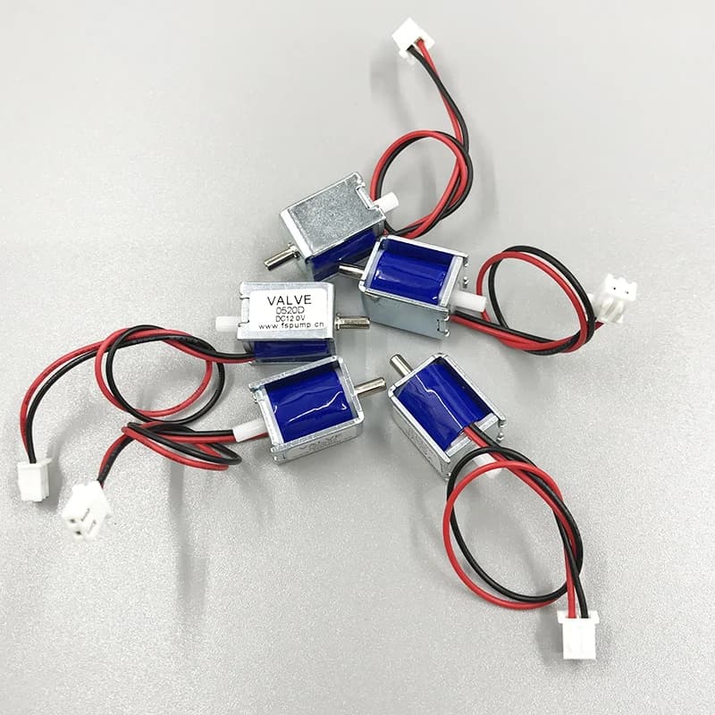 Piccola mini elettrovalvola elettrica N/C normalmente chiusa valvola aria gas a 2 vie DC 3 V/ 4,5 V/ 6 V/ 12 V/24 V valvola NC a basso rumore