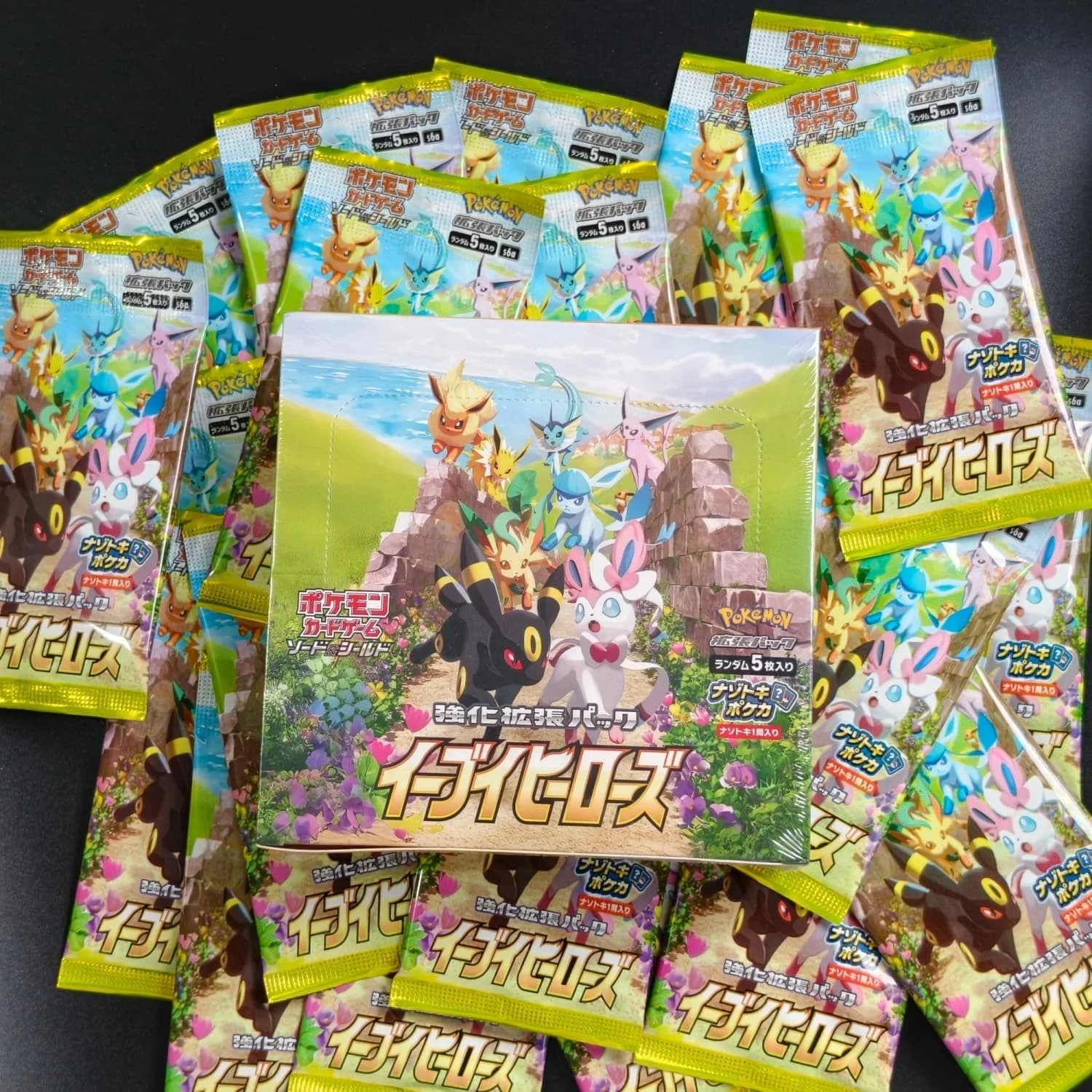 1 Box Homemade S6A Eevee Heroes Japanese Flareon Umbreon Espeon Leafeon Glaceon Sylveon Jolteon Vmax V Game Collection Card Toy