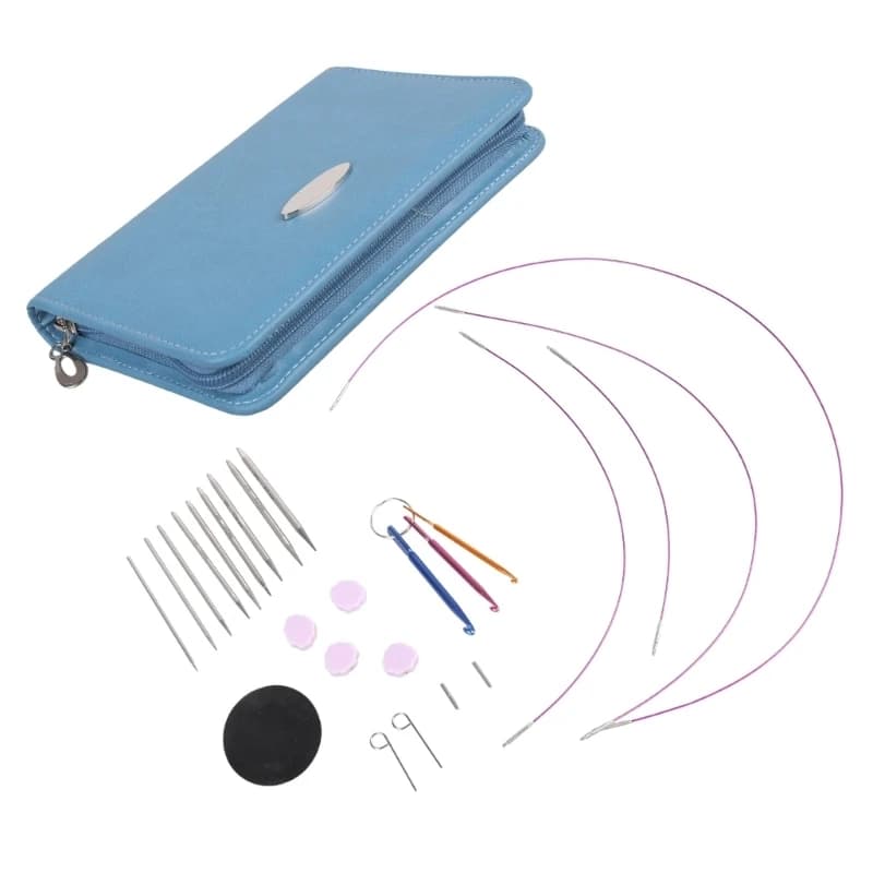 Circular Knitting Needle Set with Case and Accessories Size From 2.2mm to 4.5mm Knitting Needle Knitting Supplies
