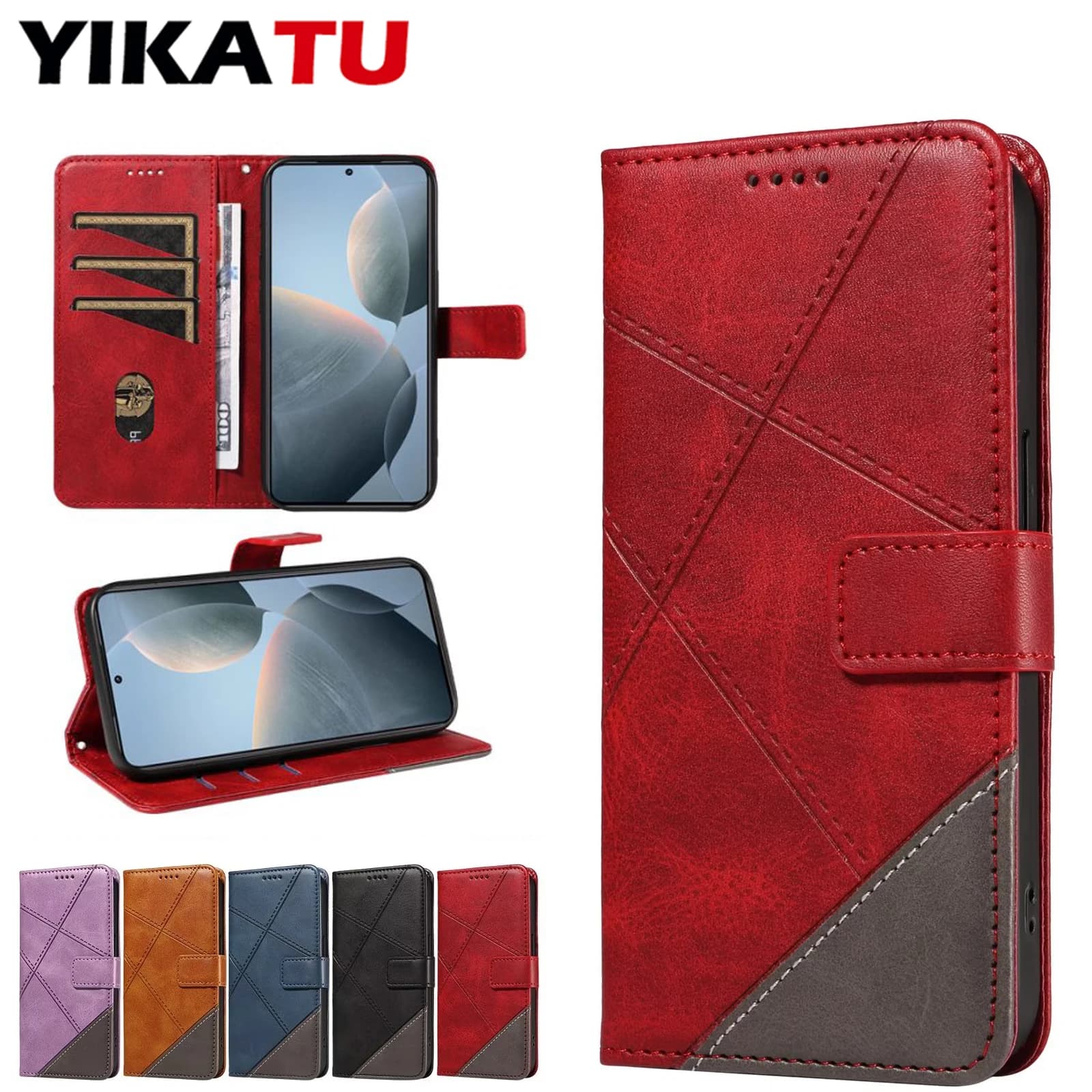 Per Xiaomi Poco Portafoglio magnetico Custodia in pelle per telefono X7 X6 X5 Pro 5G X4 GT X3 NFC M7 M6 M5S M4 4G M3 Flip Multi Card Stand Cover