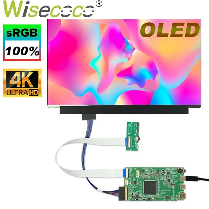 4K AM-OLED Display 13.3 inch 3840*2160 OLED Display IPS EDP 40pin USB-C Driver Card Laptop Display Raspberry Pi