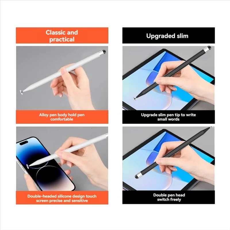 Penna capacitiva touch screen Penna capacitiva magnetica sottile 2 in 1 per Ipad Huawei Millet Tablet Disegno per telefono cellulare