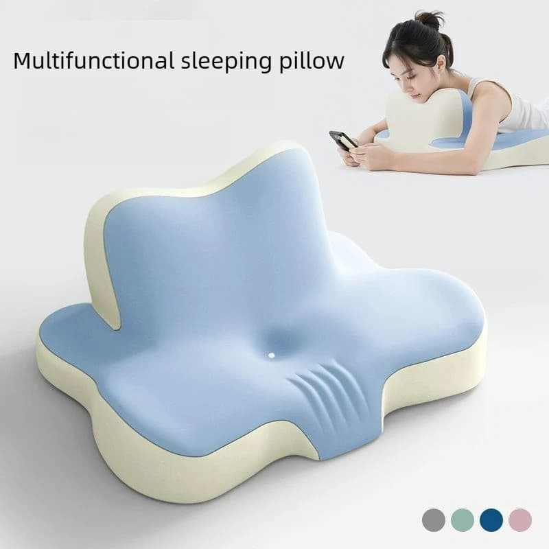 Memory Foam Cervical Pillow Ergonomic Neck Support Pillow for Pain Relief Multifunctional Orthopedic Sleeping Pillow for Bed