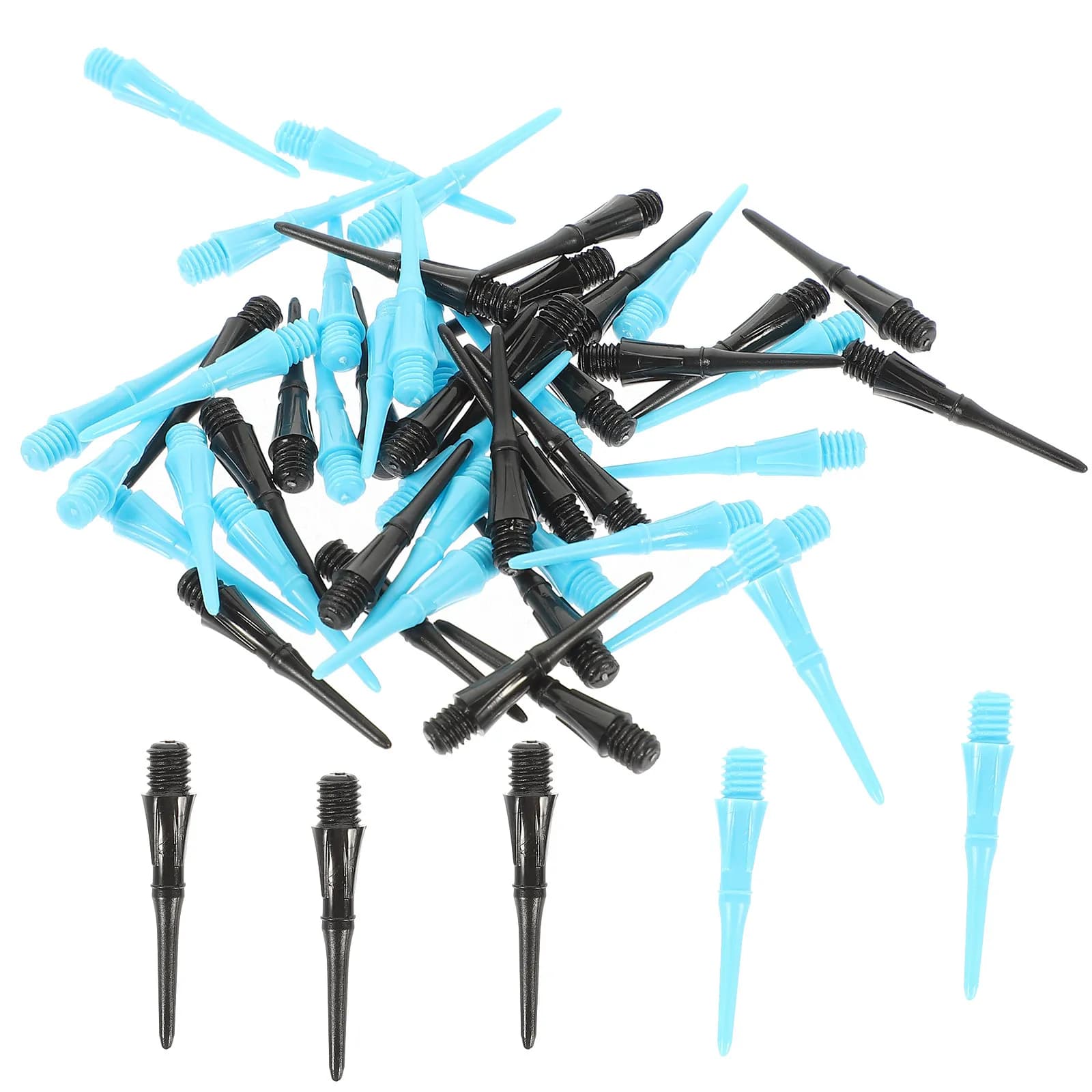 50 Pezzi Punte di Ricambio Premium in Nylon per Freccette Elettroniche, Accessori Durevoli, Punte in Nylon