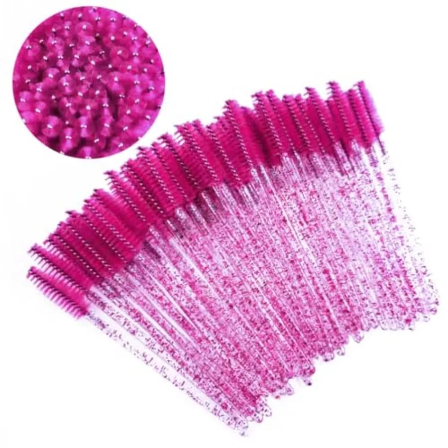 100 pcs Disposable Eyelash Mascara Brushes, Wands Applicator Eyebrow Brush Makeup Kit, Eyebrow Castor Oil Brush Makeup Tool
