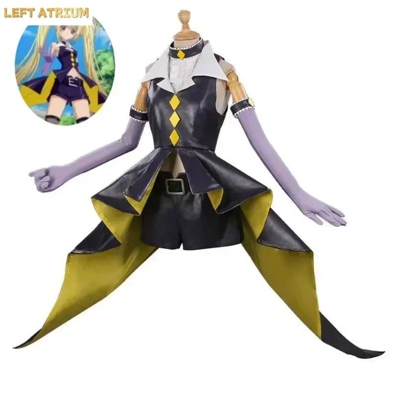 2025 Anime Shugo Chara Tsukiyomi Hoshina Utau Dark Jewel Cosplay Costume Wig Top Shorts Hallowen Carnival Party Sexy Woman Suit