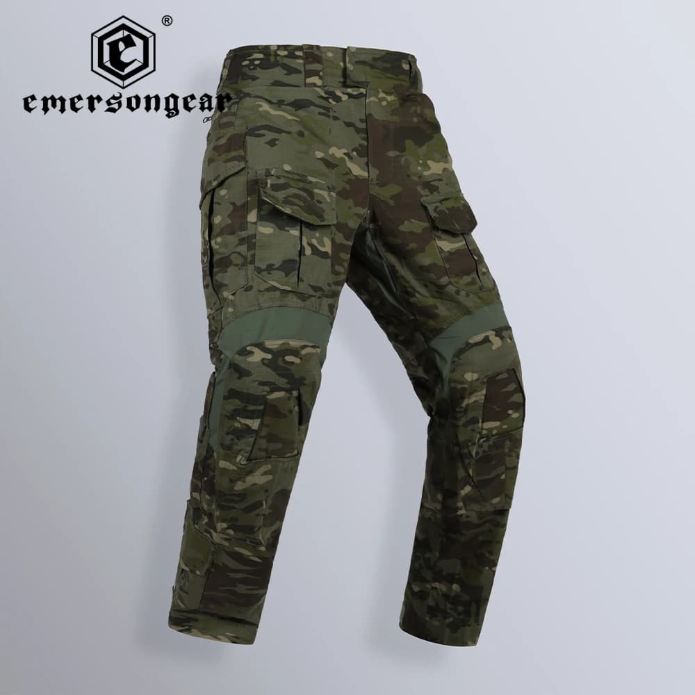 EMERSONGEAR Training Pants Hunting Pants with Knee Pads Tropic Multi-camo Paintball Games Trousers