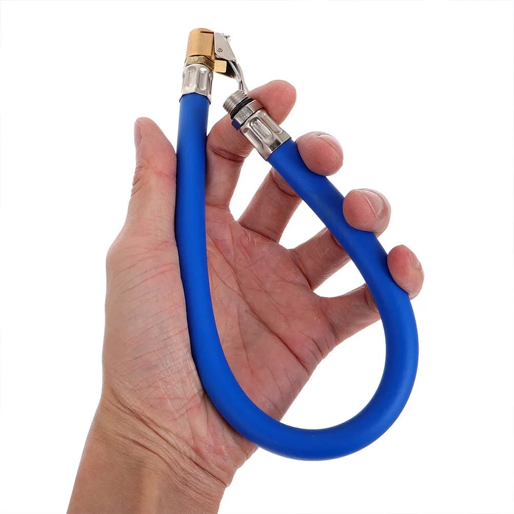 2 Pezzi Tubo Universale di Ricambio per Gonfiaggio Pneumatici, Adattatore in Gomma Resistente per Manometro Pressione Pneumatici Auto Moto Bicicletta