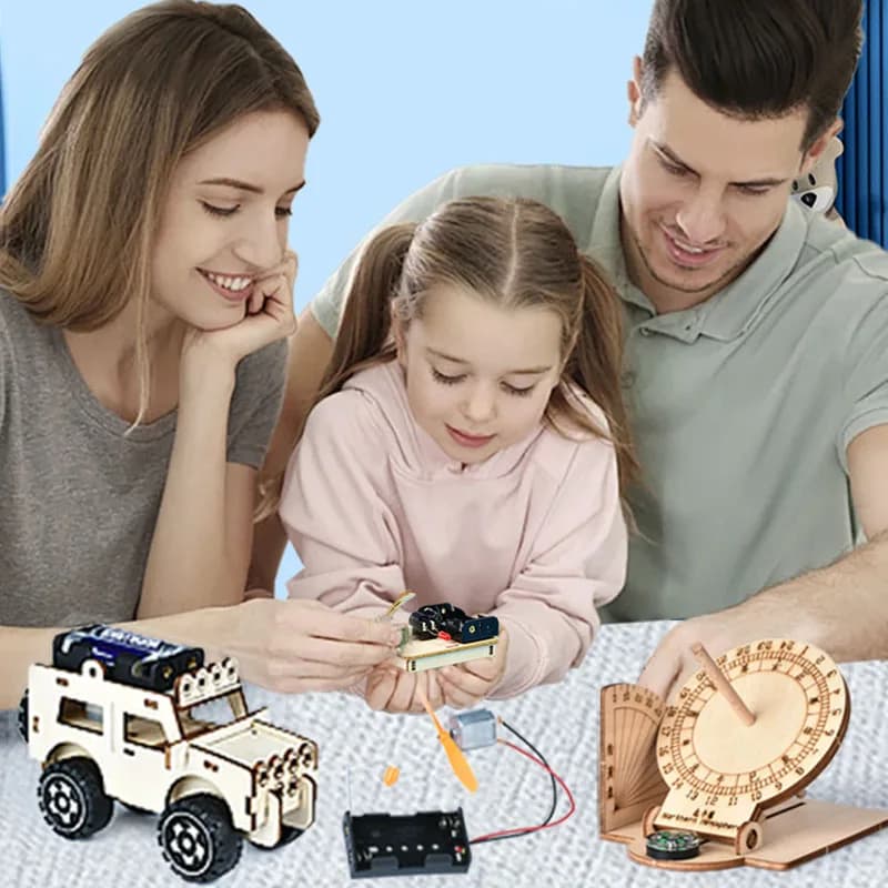 DIY Science Toys Kid Scientific Experiment Kit Educational Child STEM Toy Handmade Assembly Craft Technology Project for Student