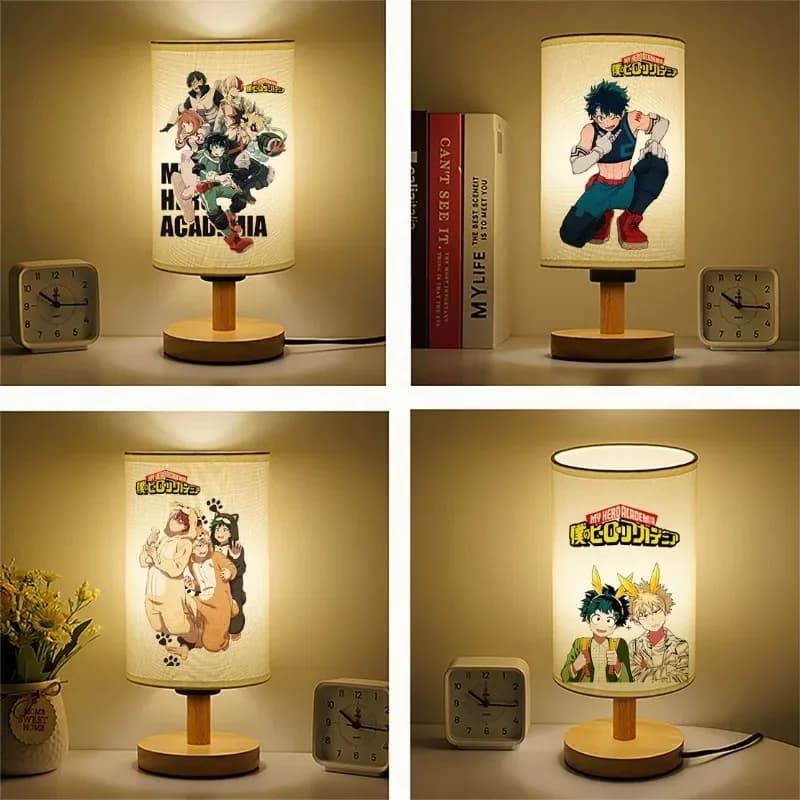 Children's desk lamp, night light My Hero Academia, anime, creative soft light, fabric bedside lamp, table lamp, holiday gift