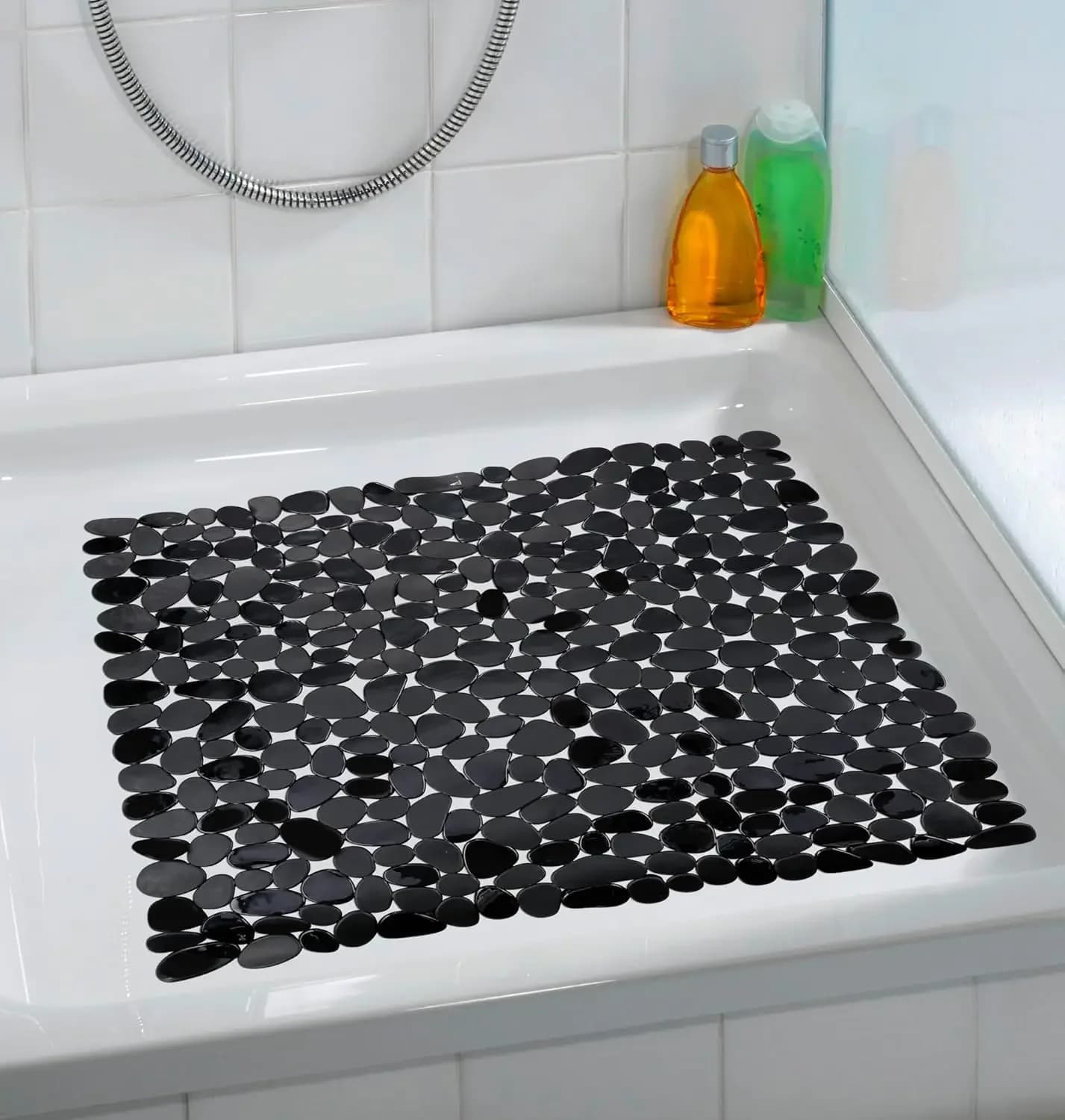 Tappetino per doccia 1 pezzo, tappetino in plastica antiscivolo per bambini e doccia familiare, tappetino da bagno antiscivolo con centinaia di ventose, tappetino sicuro