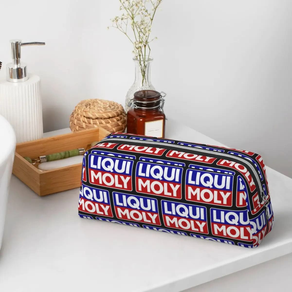 Liqui Moly Logo Pencil Cases for Student School Pen Box Pencil Bag Pencil Pouch Storage Stationery Supplies