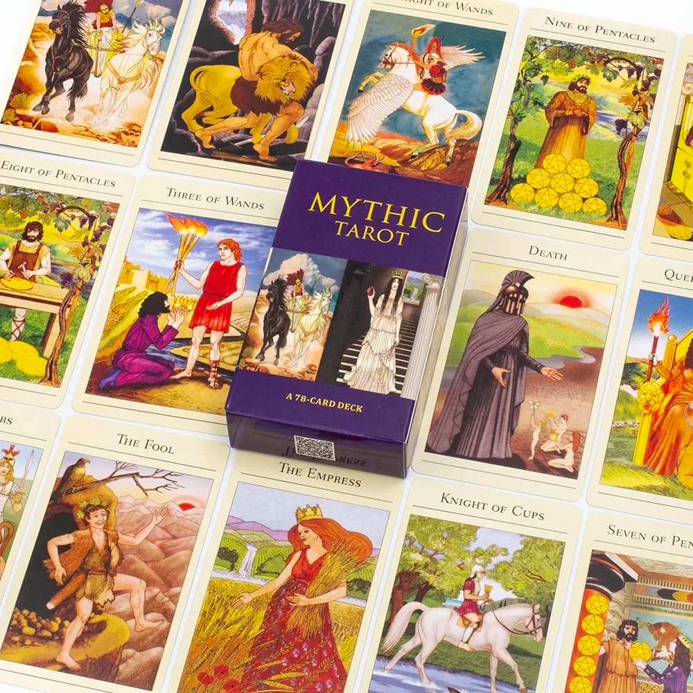 Un mazzo da 78 carte Tarocchi mitici Divinazione Racconto Gioco da tavolo Forniture per feste per feste in famiglia