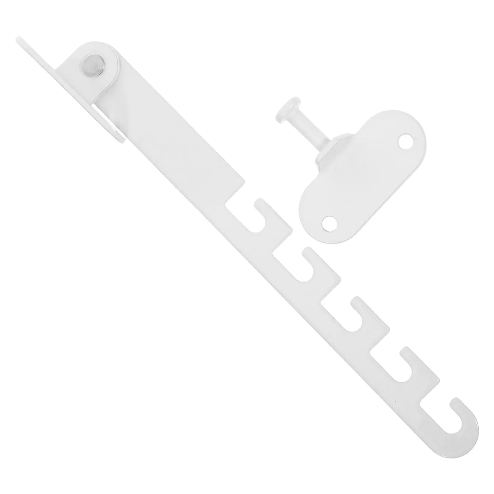 Set Limitatore per Finestre in Acciaio al Carbonio Bianco, Blocco di Sicurezza per Bambini, Supporto Antivento Regolabile, Fermaporta per Finestre