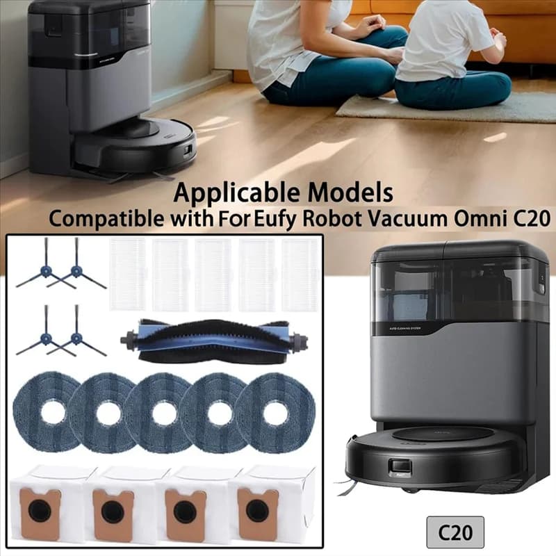 Spare parts kit A50Q with accessories for vacuum cleaner all-in-one station for vacuum cleaner Eufy Omni C20