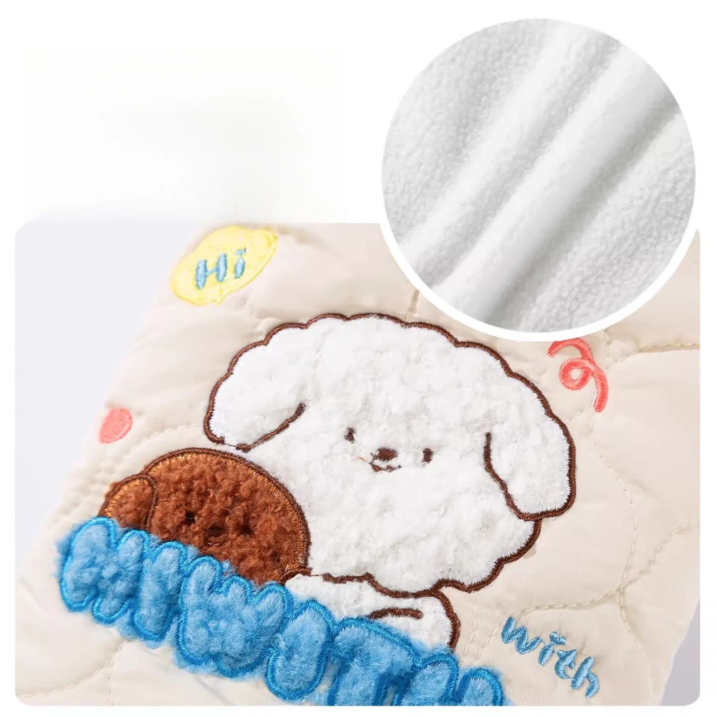 Puppy Jacket Waterproof Cute Print Winter Dog Clothes Pet Coat Thicken Warm Vest Chihuahua Dachshund High Collar Cat Dog Jackets
