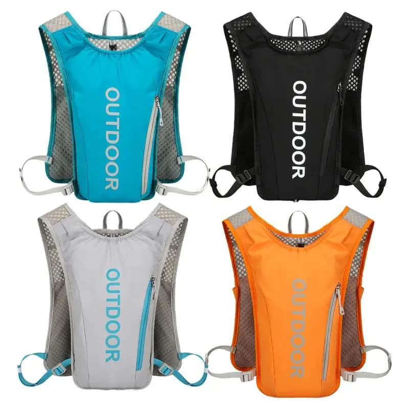 Running hydration vest bag Reflective vest for running water bottle Cycling vest hydration backpack for sports equipment