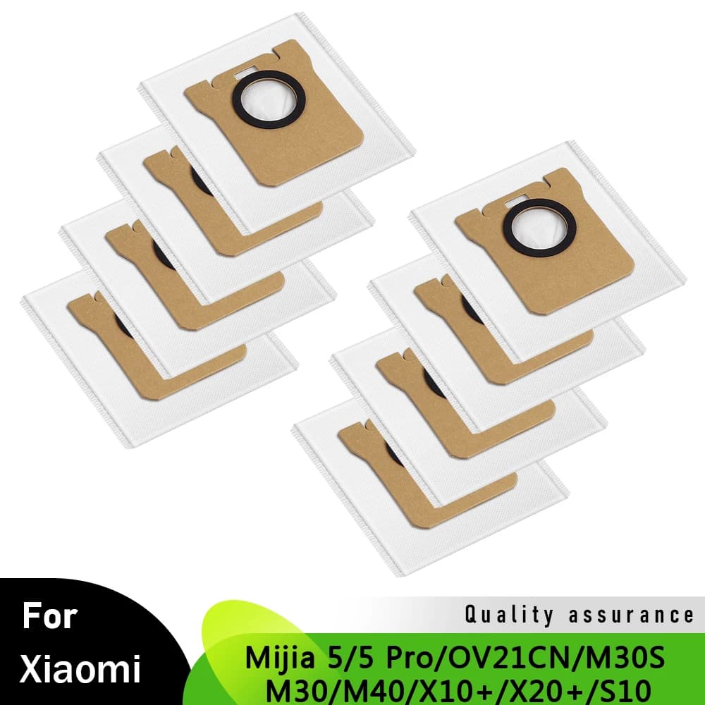 Sacchetti per la polvere Parte per Xiaomi Mijia 5/5 Pro/OV21CN/M30/M30S/M40/X10+/X20+/S10 Robot Aspirapolvere Accessori Sacchetto della spazzatura di ricambio