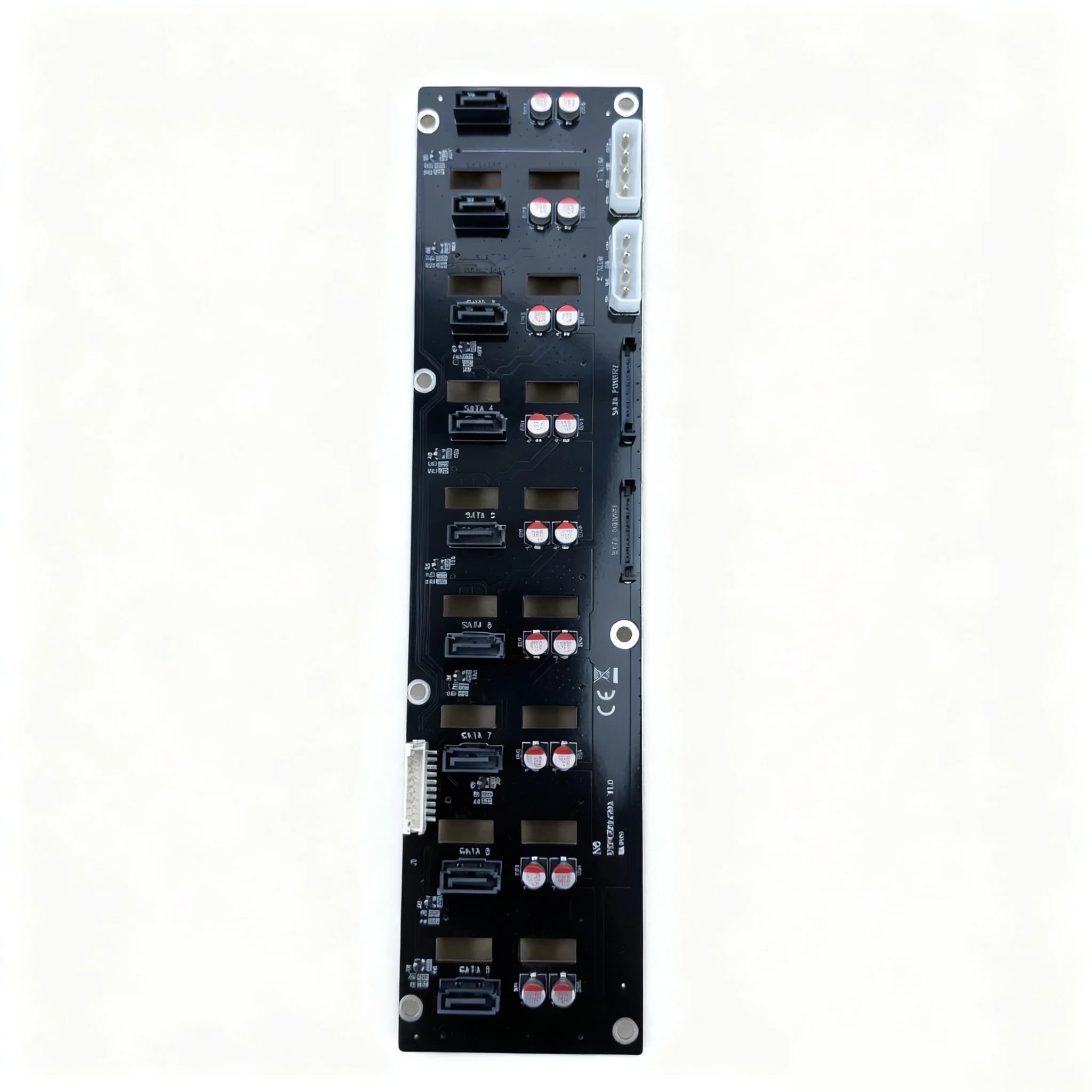 Scheda backplane di espansione disco rigido SATA 3.0 a 9 porte per server Archiviazione NAS SATA HDD SSD Backplane hot swap con interfaccia di alimentazione