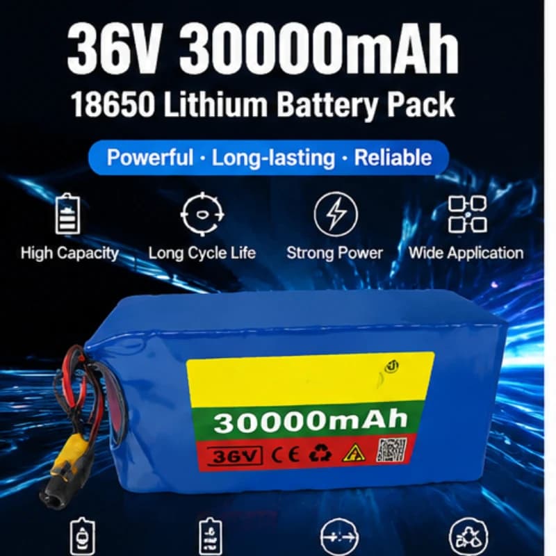 11.1V 18650 Lithium Battery Pack with BMS and Output Wires Rechargeable Li-ion Battery for Medical Device Car Jump Starter