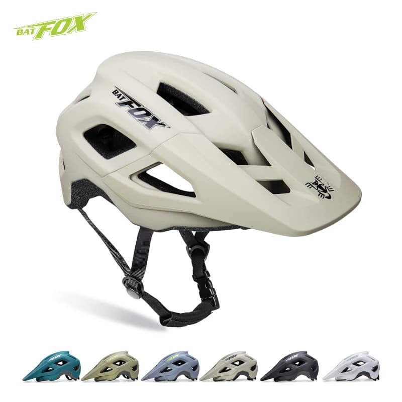 BATFOX Bicycle Helmet Man Woman Comfort Fit Adjustable Durable Trail Minimal Weight Road Bike Helmet MTB Safety Cycling Equipment
