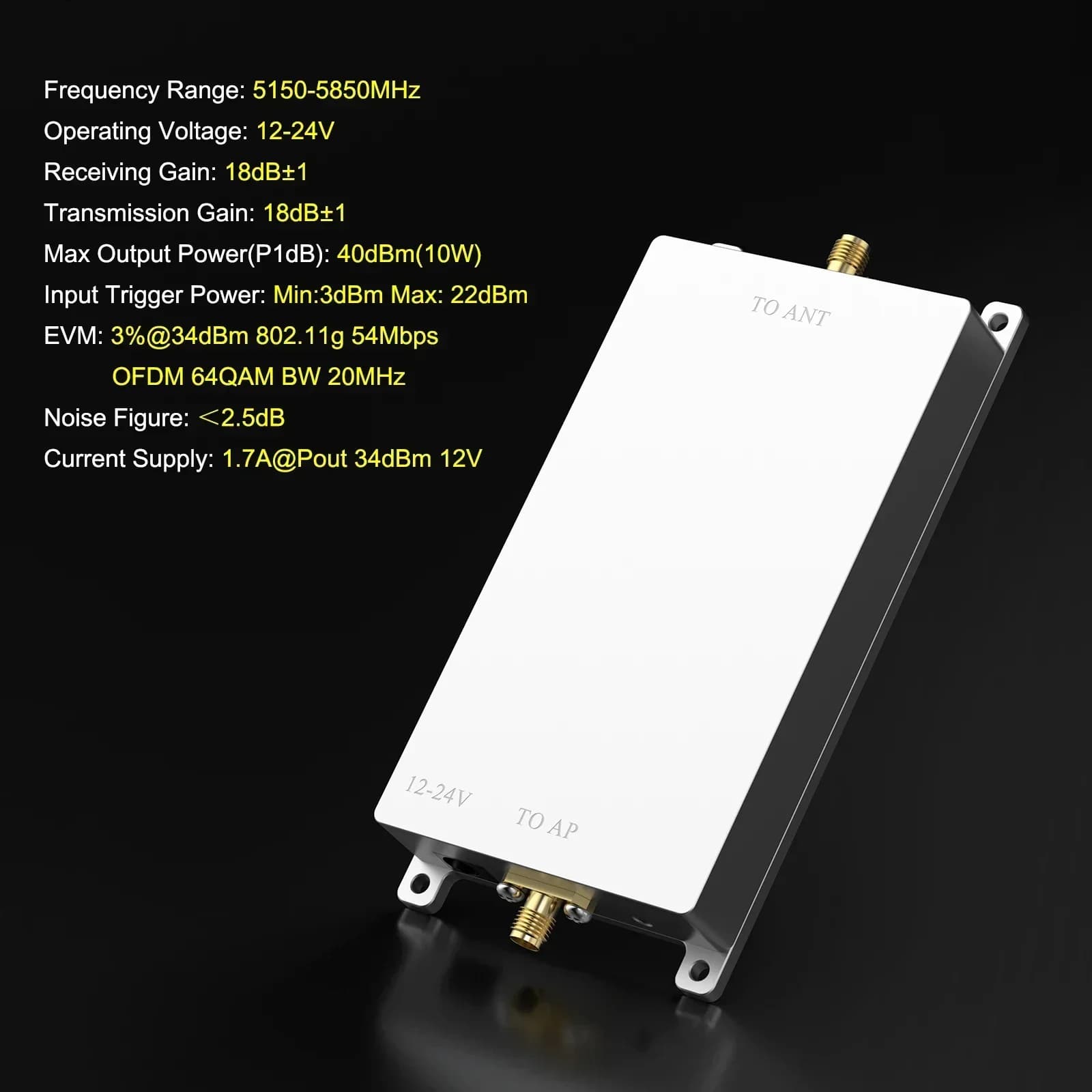 EDUP EP-AB026 10W 5.8Ghz Long Range Wifi Plug and Play Wifi Extender Repeater