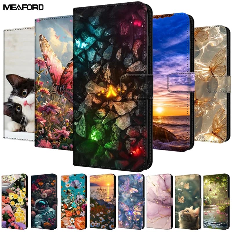 Flip Leather Case For Redmi Note 12 Pro 5G 4G Case 12Pro Plus Magnetic Wallet Stand Book Card Cover For Redmi Note 12 5G 4G Bags