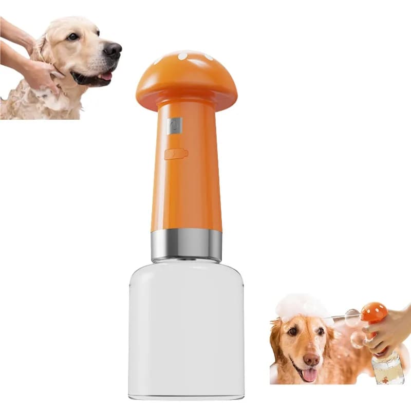Macchina per Schiuma per Animali Domestici, Generatore di Schiuma per Bagno e Shampoo, Diluente Liquido per Doccia Cani e Gatti, Schiuma con Un Solo Clic, Portatile per la Toelettatura degli Animali