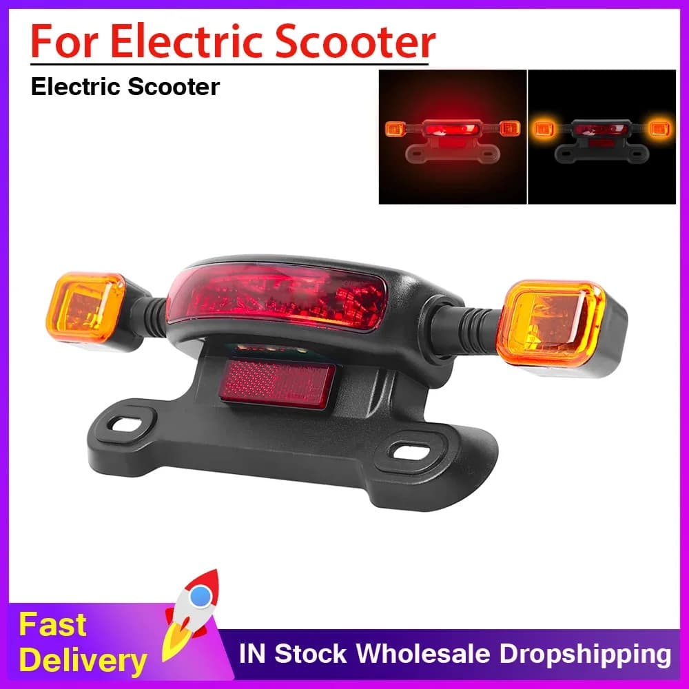 Fanale posteriore a LED 3 in 1 per freno/guida/indicatore di direzione dello scooter elettrico, parte della luce di marcia 48/60/12V
