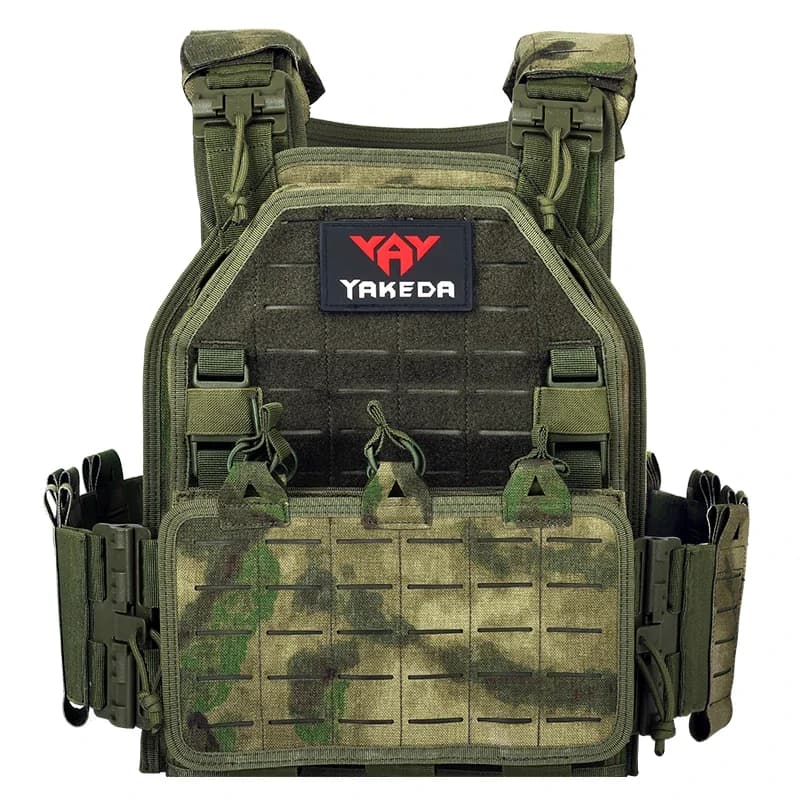 Yakeda Attrezzatura tattica Gilet tattico per addestramento all'aperto a sgancio rapido Chalecos Molle Camo Body Protection Plate Carrier