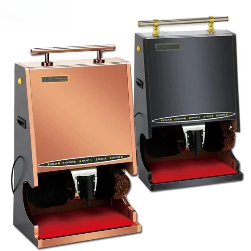 Macchina lucidatrice per scarpe a induzione automatica, pulitore elettrico per scarpe con spazzola, lucidatrice elettrica per scarpe