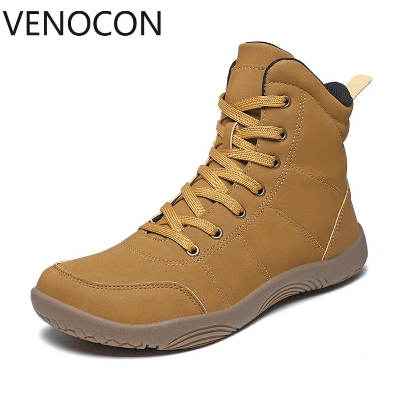 VENOCON Scarpe da ginnastica da combattimento a piedi nudi per adulti Inverno Uomo Punta larga da uomo Naso Camminare Escursionismo Trail Stivali Scarpe Calzature per le donne