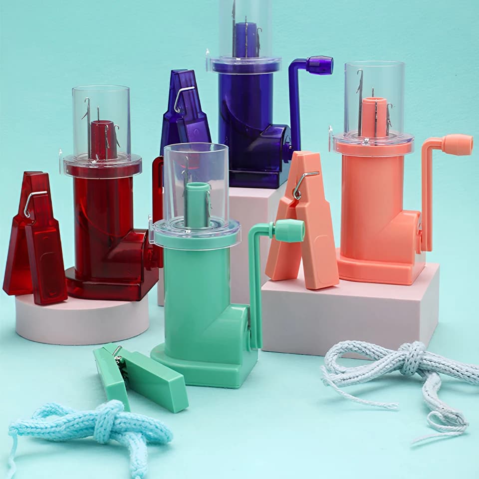 Portable Hand Knitting Machine Hand-Knitted Craft Bracelet Weave Tool Embellish Hand Manual Rope Knit Loom Spool Knitter