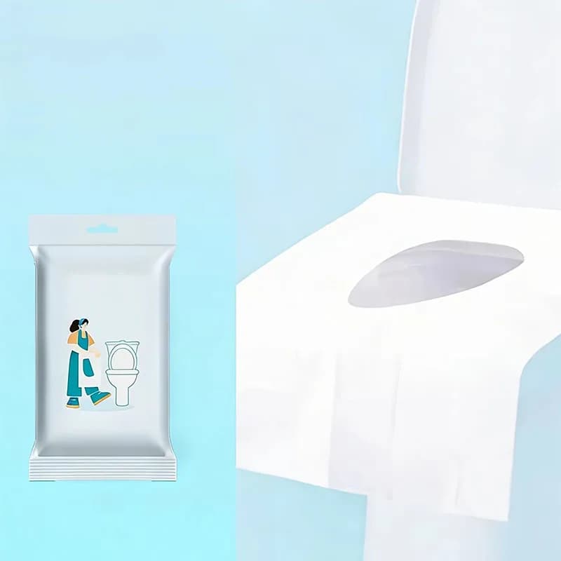 Copriwater Monouso Portatile per Viaggi, Campeggio, Hotel, Tappetini per WC Degradabili e Solubili in Acqua