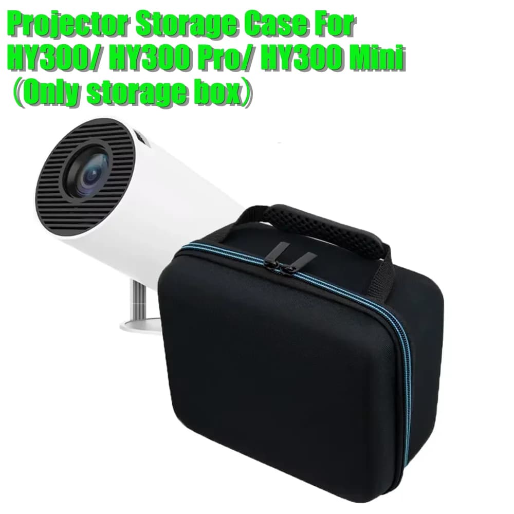 Custodia per proiettore per HY300 Pro Mini scatola da viaggio per trasporto borsa con maniglia di protezione con cerniera per accessori per proiettori da esterno