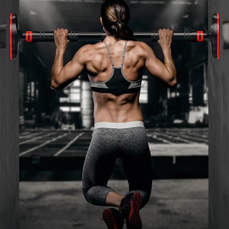 Adjustable steel traction bar for home gym, horizontal wall bar for indoor training, chin-up training equipment for fitness