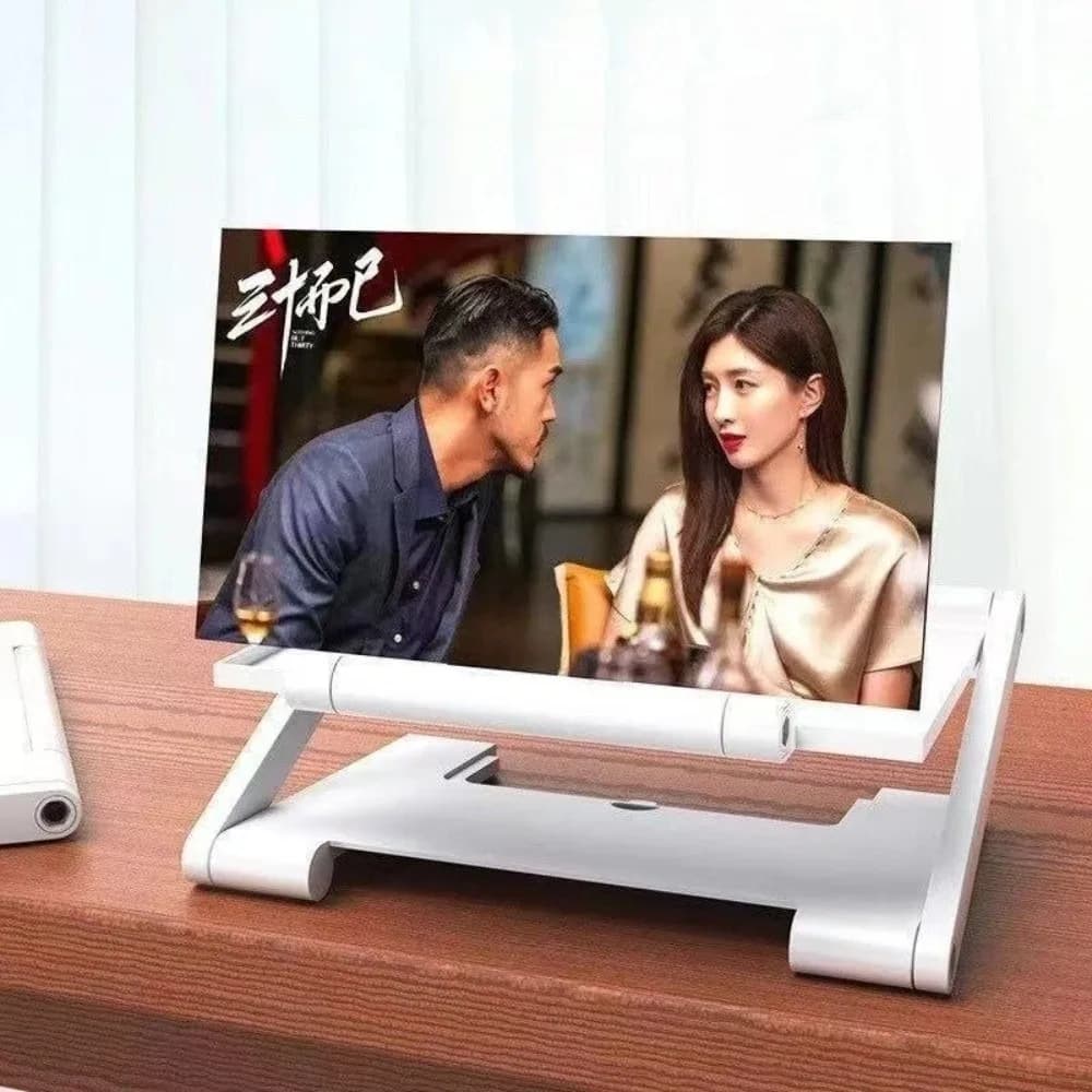 Portable Folding Cell Phone Screen Amplifier HD Enlarged Screen Mobile Phone Magnifying Glass Multi functional HD Projector