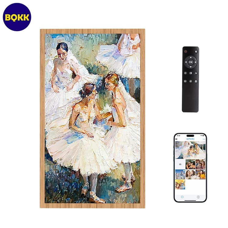 Cornice Digitale HD da 21,5 Pollici con 32GB, App e Telecomando Wireless, Album Elettronico