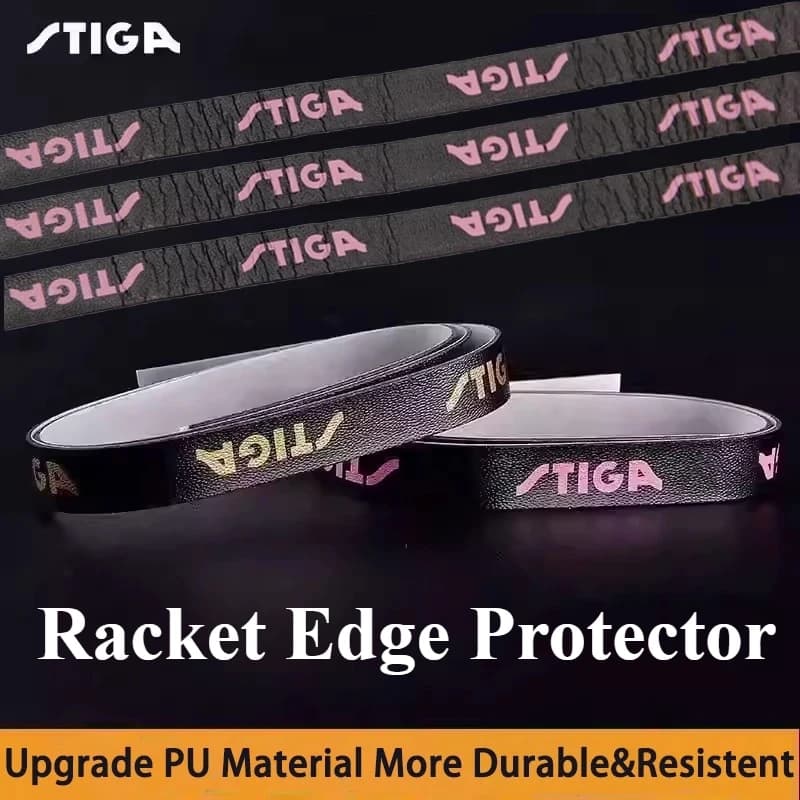 Ping Pong Rack Edge Protection Original Stiga Protection for self-adhesive PU protective tape for ping pong bats 48 cm