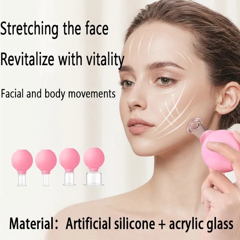 Coppettazione sottovuoto Barattolo di vetro Massaggiatore anticellulite Coppettazione Viso Lifting della pelle Tazze facciali Tazza anticellulite Coppettazione antirughe HFGJ06