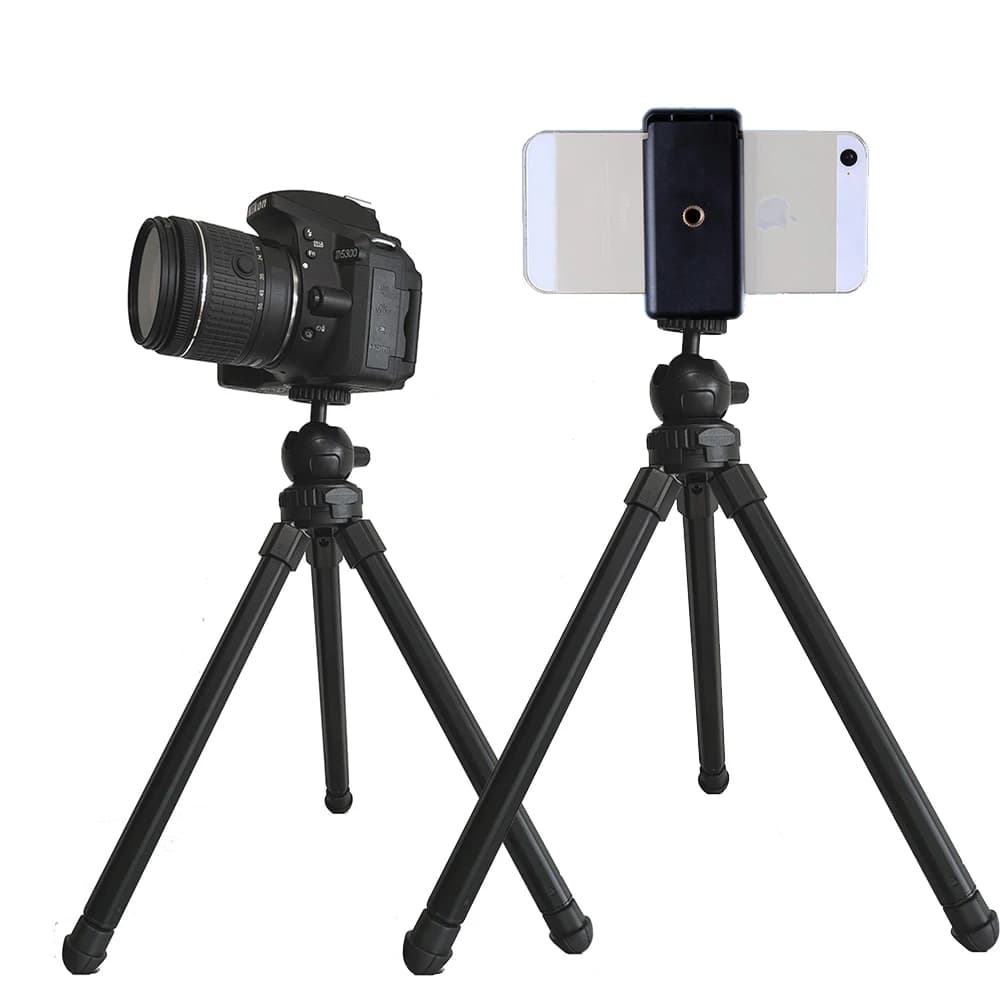 Mini treppiede portatile con supporto per Clip con testa a sfera supporti estensibili per Canon Nikon DSLR per telefoni cellulari Gopro Hero Camera