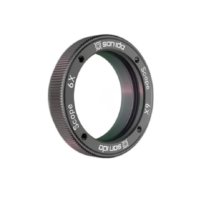 Sanlida Scope Lens Part con cornice 6X 8X ingrandito per X10 Compound Bow Sight Scope precisione bersaglio o tiro con l'arco da campo