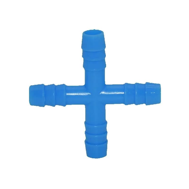 Wxrwxy 8mm Cross Water Splitter 4-way connector adapter for animal fountains 8mm cross connector 25 pieces