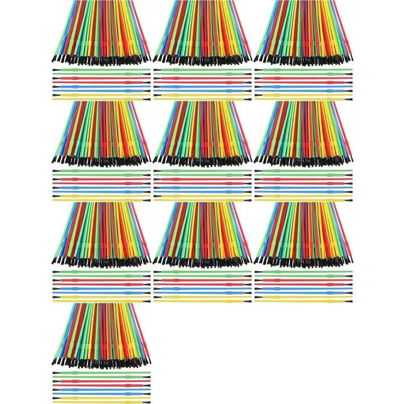 A84E-1000 Pieces Paint Brush Bulk Plastic Paint Brush Set Oil Painting Watercolor Brush Classroom Supplies