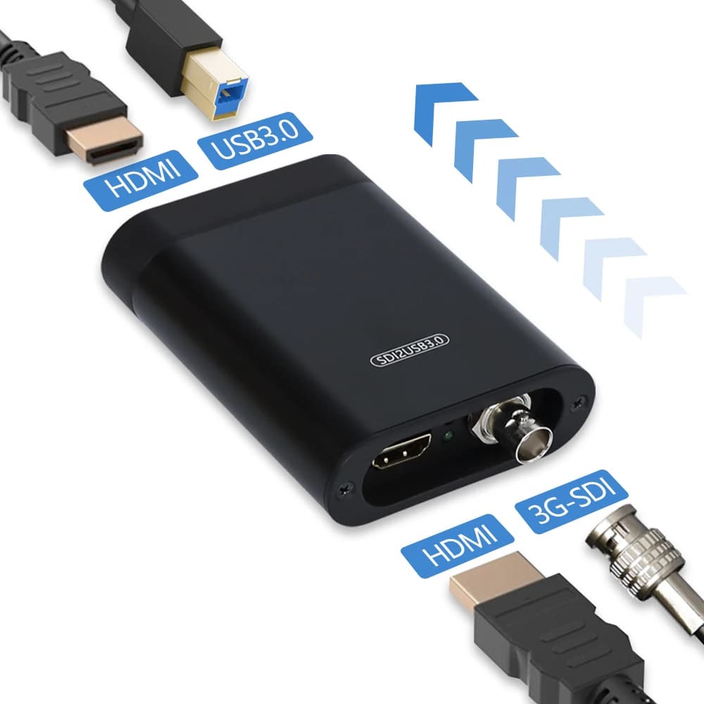 Scheda di Acquisizione Video JJTS 4K 60fps Plug and Play, da SDI a USB 3.0, per Xbox, PS4, Streaming Live e Gaming